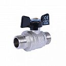 Кран шаровой 1/2 наруж наруж бабочка BUGATTI Oregon