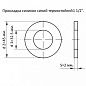 Прокладка 1 1/2" 32.5 х 45 х 2 мм силикон синий термостойкий