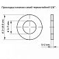 Прокладка 3/8" 7 х 14.8 х 2 мм силикон синий термостойкий