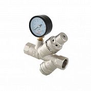 Подпиточный клапан 1/2 с фильтром и манометром VALTEC