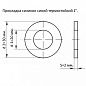 Прокладка 1" 20 х 30 х 2 мм силикон синий термостойкий
