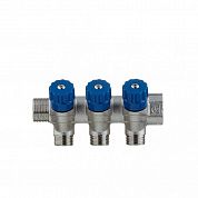 Коллектор регулировочный 3/4 на 3 отвода 1/2 наружная резьба VALTEC