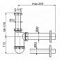 Сифон для умывальника 32 c накидной гайкой 1 1/4 ALCAPLAST