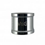 Муфта 1 внутр хромированная VALOGIN