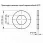 Прокладка 3/4" 15 х 24 х 2 мм силикон синий термостойкий
