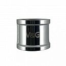 Муфта 1 внутр хромированная VALOGIN