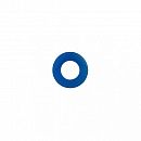 Прокладка 3/8" 7 х 14.8 х 2 мм силикон синий термостойкий