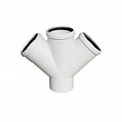 Крестовина одноплоскостная шумопоглощающая 110 110 110 45 REHAU Raupiano Plus