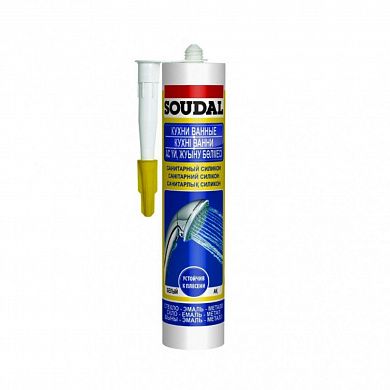 Силикон санитарный 280 белый SOUDAL