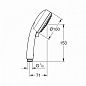 Ручной душ GROHE New Tempesta Cosmopolitan 100 III