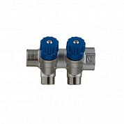 Коллектор регулировочный 3/4 на 2 отвода 1/2 наружная резьба VALTEC